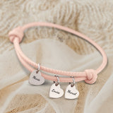 Mes proches - Bracelet en cuir personnalisé pour maman et grand-mère
