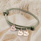 Mes proches - Bracelet en cuir personnalisé pour maman et grand-mère