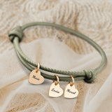 Mes proches - Bracelet en cuir personnalisé pour maman et grand-mère