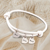 Mes proches - Bracelet en cuir personnalisé pour maman et grand-mère