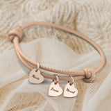 Mes proches - Bracelet en cuir personnalisé pour maman et grand-mère