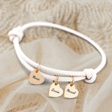 Mes proches - Bracelet en cuir personnalisé pour maman et grand-mère