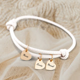 Mes proches - Bracelet en cuir personnalisé pour maman et grand-mère