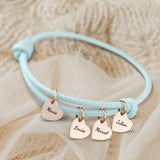 Mes proches - Bracelet en cuir personnalisé pour maman et grand-mère