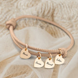 Mes proches - Bracelet en cuir personnalisé pour maman et grand-mère