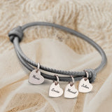 Mes proches - Bracelet en cuir personnalisé pour maman et grand-mère