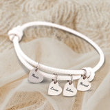 Mes proches - Bracelet en cuir personnalisé pour maman et grand-mère