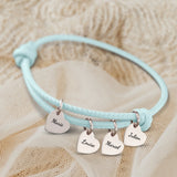 Mes proches - Bracelet en cuir personnalisé pour maman et grand-mère