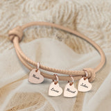 Mes proches - Bracelet en cuir personnalisé pour maman et grand-mère
