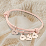 Mes proches - Bracelet en cuir personnalisé pour maman et grand-mère