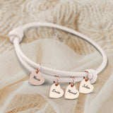 Mes proches - Bracelet en cuir personnalisé pour maman et grand-mère