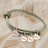 Mes proches - Bracelet en cuir personnalisé pour maman et grand-mère