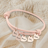 Mes proches - Bracelet en cuir personnalisé pour maman et grand-mère