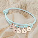 Mes proches - Bracelet en cuir personnalisé pour maman et grand-mère