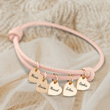 Mes proches - Bracelet en cuir personnalisé pour maman et grand-mère