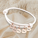 Mes proches - Bracelet en cuir personnalisé pour maman et grand-mère
