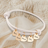 Mes proches - Bracelet en cuir personnalisé pour maman et grand-mère