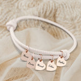 Mes proches - Bracelet en cuir personnalisé pour maman et grand-mère