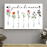 Le jardin de mamie -Grands-parents - Toile