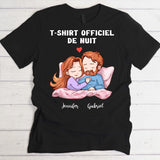 T-shirt officiel de nuit - T-shirt personnalisé pour les couples