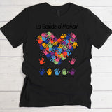 T-shirt noir personnalisable avec ton design – fabriqué par Love & Faith
