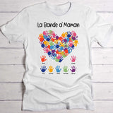 La Bande à Mamie - T-Shirt personnalisé pour Mamie et Maman avec des empreintes de mains