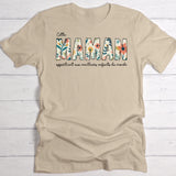 Meilleure maman - T-Shirt à fleurs personnalisable pour maman ou mamie