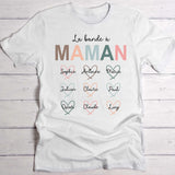 T-shirt blanc personnalisable avec ton design – fabriqué par Love & Faith