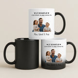 Tasse personnalisée Papa avec photo et prénoms imprimés, cadeau Fête des Pères – Motiv 5