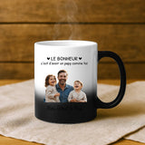 Tasse personnalisée Papa avec photo et prénoms imprimés, cadeau Fête des Pères – Motiv 7