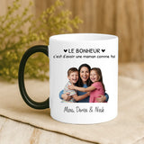 Tasse personnalisée Meilleure Maman avec photo et prénoms – cadeau Fête des Mères – Motiv 6