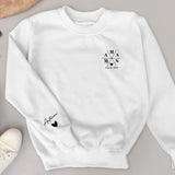 Maman – Sweat personnalisé au design moderne avec les prénoms des enfants