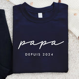 Meilleur papa - Sweat personnalisé pour papa et papy avec prénoms