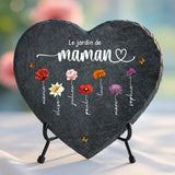 Cadeau personnalisé : cœur en ardoise avec impression résistante aux UV et aux intempéries – souvenir émouvant signé Love & Faith Cœur en ardoise avec gravure personnalisée – idée cadeau personnalisé durable et résistante aux intempéries de Love & Faith