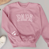 Pour Papa - Sweat personnalisé pour parents et grands-parents avec prénoms