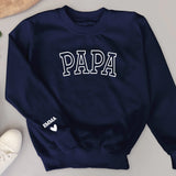 Pour Papa - Sweat personnalisé pour parents et grands-parents avec prénoms