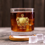 Mon whisky – Verre à whisky personnalisé avec emblème et initiale