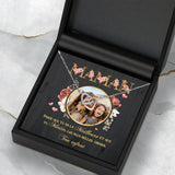 Chaîne personnalisée maman Parents-Chaîne argent Sterling S925 avec zirconia, écrin cadeau et gravure de prénoms – Motiv 12