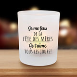 Pour Mamie - Grands-parent-Verre à bougie imprimé