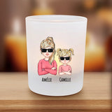 Pour Mamie - Grands-parent-Verre à bougie imprimé
