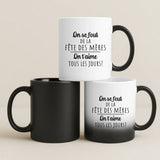 Cadeau personnalisé - mug magique avec changement de couleur thermique et prénom imprimé – idée cadeau originale de Love & Faith