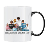 Tasse personnalisée fête des mères avec design et prénoms - Juste pour maman – Motiv 9
