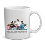 Tasse parents personnalisable Notre mère avec prénoms, design sublimation, résistante lave-vaisselle – Motiv 3