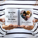 Tasse personnalisée Fête des grands-mères pour grands-parents, sublimation nette, résistante lave-vaisselle