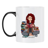 Tasse personnalisée La dévoreuse de livres design Amis, impression sublimation haute qualité – Motiv 8