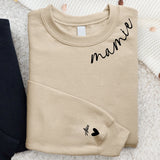 Sweat personnalisé Mamie Famille avec prénoms customisables, matière premium douce