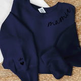 Sweat personnalisé Mamie Famille avec prénoms customisables, matière premium douce – Motiv 12