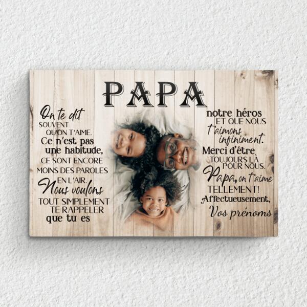 Papa (Photo) - Toile parents