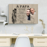 À papa (Photo) - Toile parents