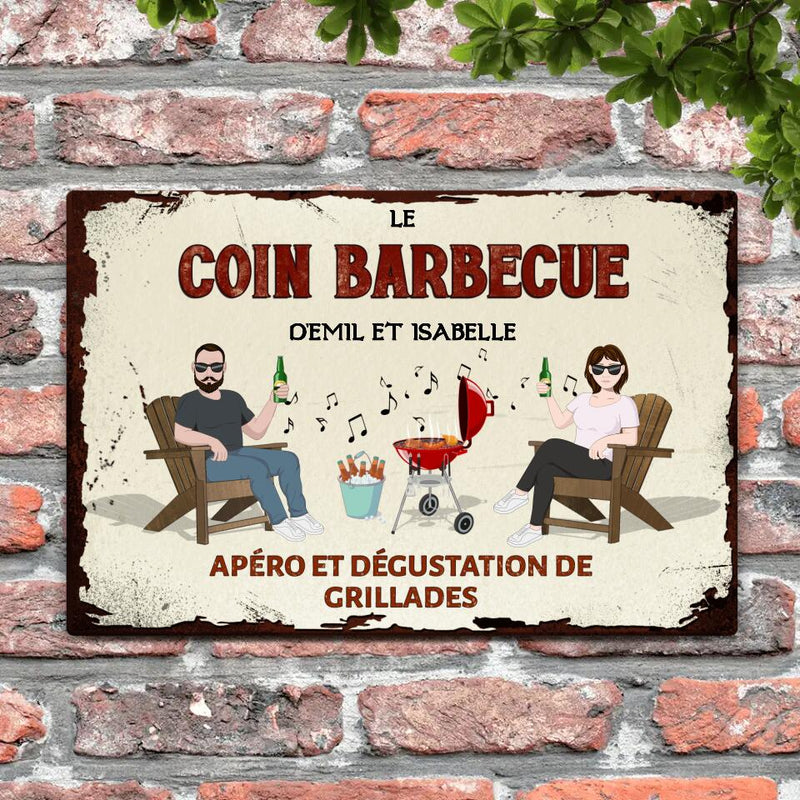 Notre coin Barbecue - Extérieur - Pancarte de porte